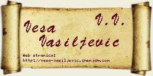Vesa Vasiljević vizit kartica